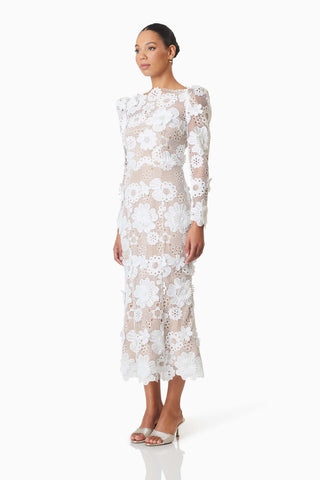 Elliatt Autumn Midi Dress - Ivory