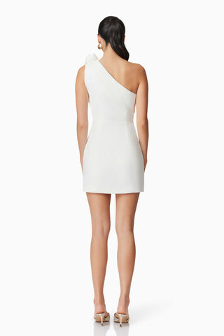 Elliatt Celia Mini Asymmetrical Dress - Ivory