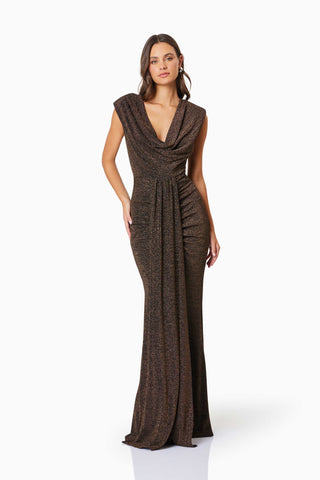 Elliatt Nalani Maxi Dress - Black/Gold