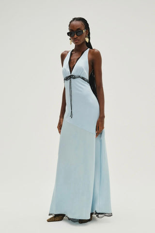 For Love & Lemons Mariella Maxi Dress - Blue