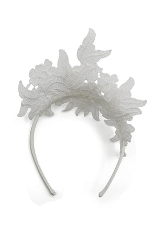 Morgan & Taylor Sassi Headpiece - White