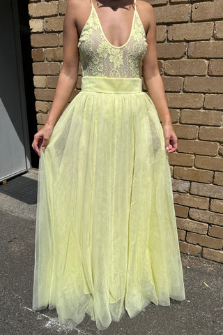 Zimmermann Tulle Skirt - Lemon