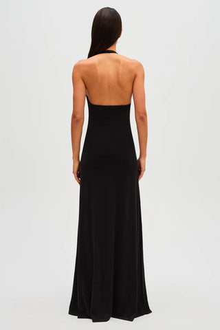 Misha Jennifer Cupro Maxi Dress - Black