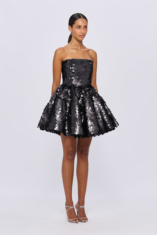 Leo Lin Skye Sequin Bustier Mini Dress - Ebony