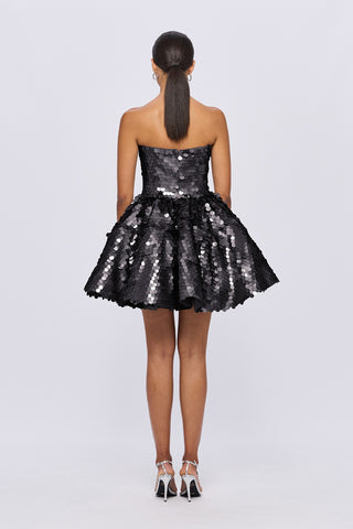 Leo Lin Skye Sequin Bustier Mini Dress - Ebony