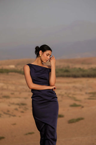 Elle Zeitoune Kaira Dress - Midnight Blue