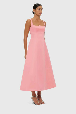 Leo Lin Odette Midi Dress - Strawberry Pink