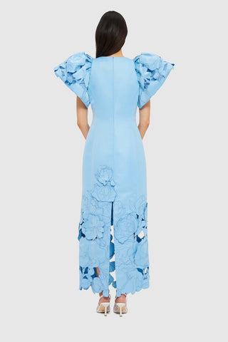 Leo Lin Lucinda Appliqué Maxi Dress - Cornflower Blue