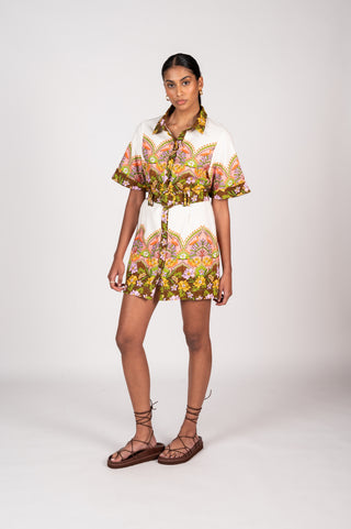 La Maise Lalita Mini Dress - Flamingo Paradise