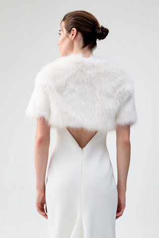 Unreal Fur Love a Fur Bolero - Ivory