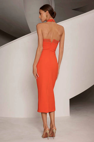 Elle Zeitoune Madeline Dress - Tangerine