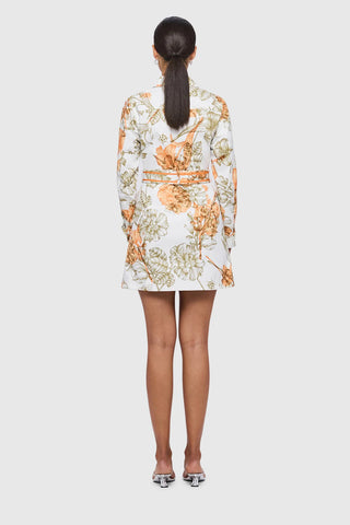 Leo Lin Millie Pocket Shirt Mini Dress - Kumquats