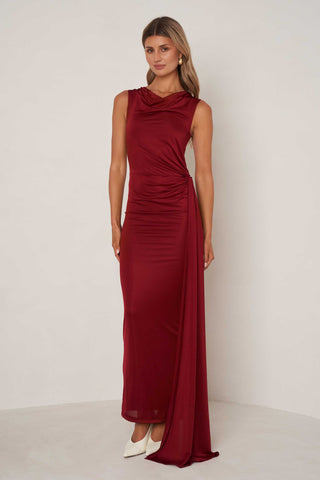 Elle Zeitoune Natalia Dress - Wine