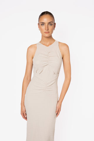 One Fell Swoop Aoki Tank Dress - Wheat