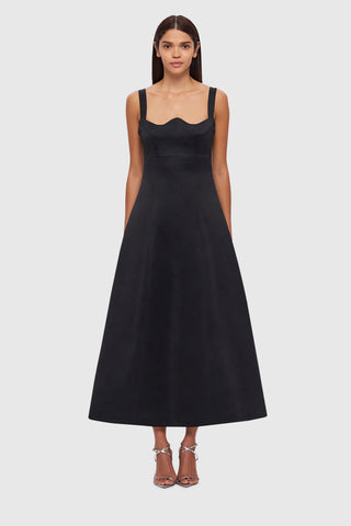 Leo Lin Odette Midi Dress - Ebony