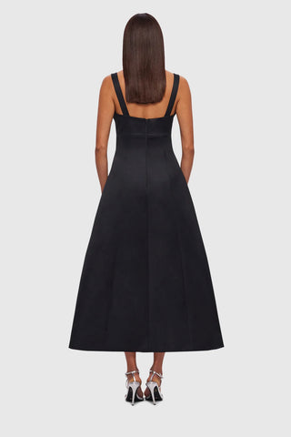 Leo Lin Odette Midi Dress - Ebony