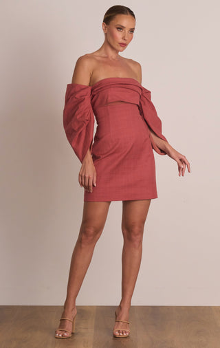 Pasduchas Platinum Party Dress - Rosewood