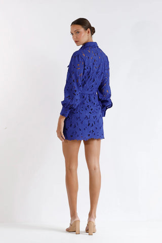 Pasduchas Skyline Shirt Dress - Cobalt