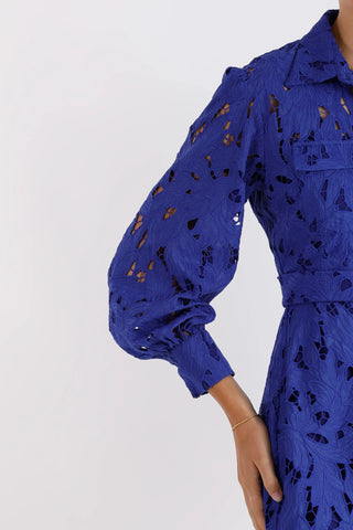 Pasduchas Skyline Shirt Dress - Cobalt