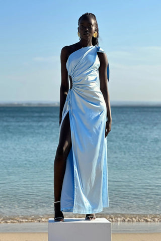 Sonya Alia Maxi Dress - Azzurro Pearla