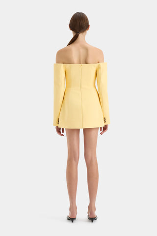 Sir the Label Sandrine Tailored Mini Dress - Limone