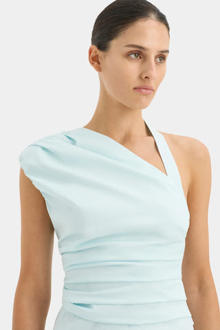 Sir the Label Azul Gathered Mini Dress - Ice Blue