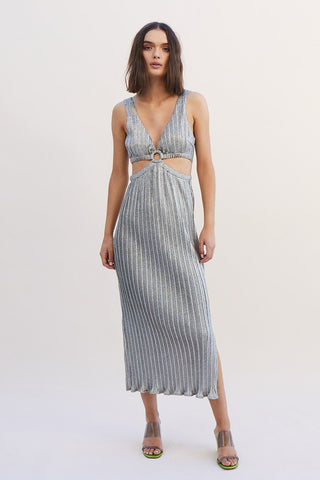 Suboo Ana Sleeveless Maxi Dress - Silver