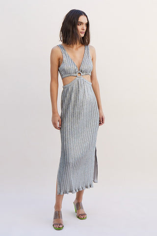 Suboo Ana Sleeveless Maxi Dress - Silver