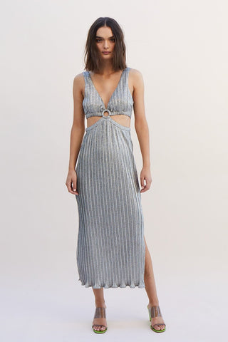 Suboo Ana Sleeveless Maxi Dress - Silver