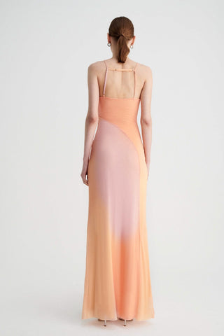 Suboo Venus Strappy Rocuhed Maxi Dress - Ombre