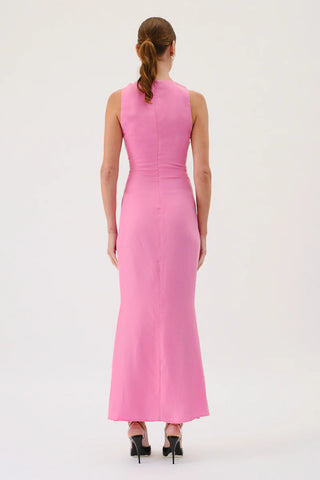 Suboo Jasper Sleeveless Twist Front Maxi Dress - Pink