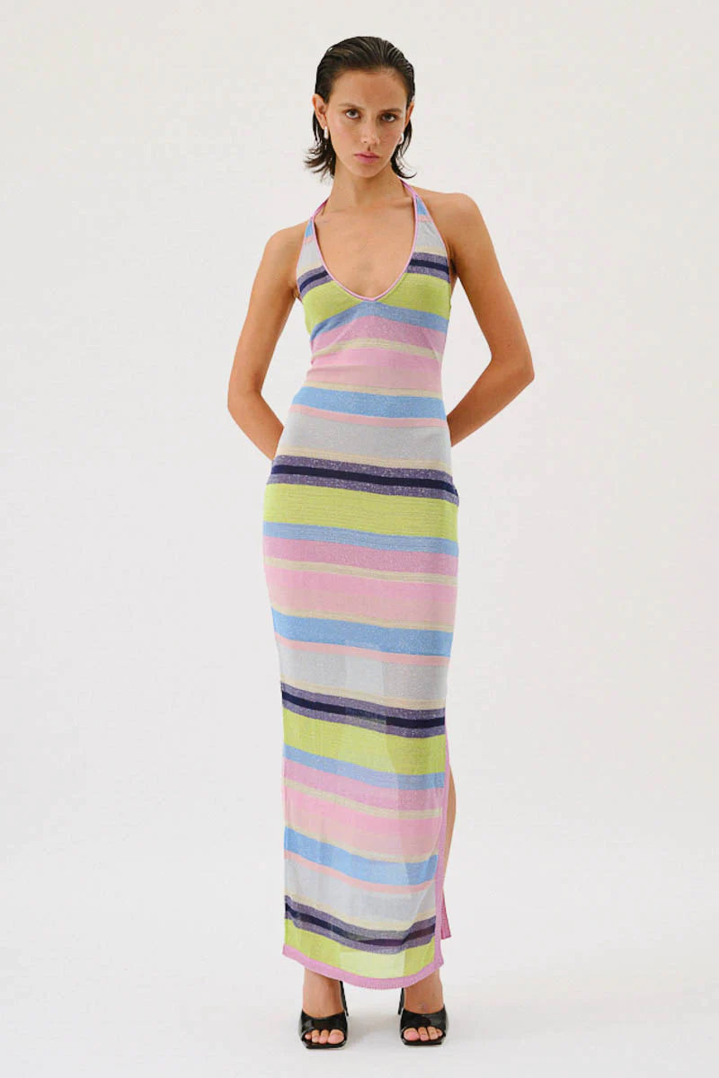 Suboo Zephyr Halter Maxi Dress - Multi – Dress Hire AU