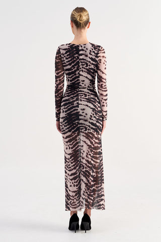 Suboo Alexis Long Sleeve Maxi Dress - Animal