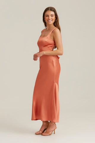 Finders Keepers Brigita Maxi Dress - Terracotta