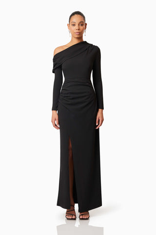 Elliatt Jamie One Shoulder Gown - Black