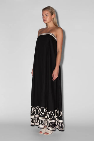 The Wolf Gang Casella Maxi Dress - Noir