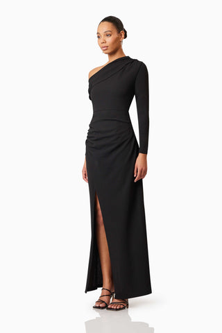 Elliatt Jamie One Shoulder Gown - Black