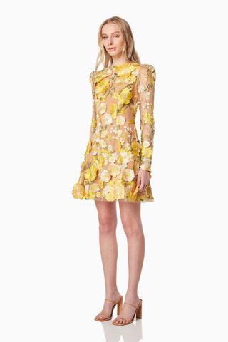 Elliatt Golden Voice Dress - Yellow Multi