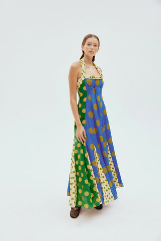 Alémais Dione Halter Midi Dress - Multi