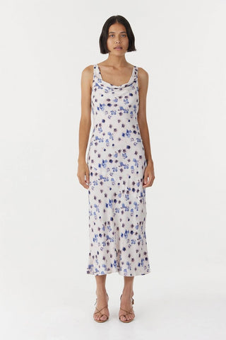 Third Form Blue Bell Cowl Slip Dress - Floral