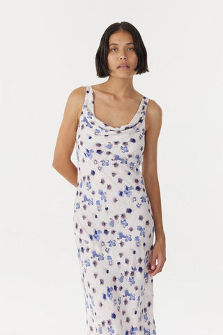 Third Form Blue Bell Cowl Slip Dress - Floral