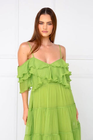 Talulah Cosmos Midi Dress - Mojito Lime