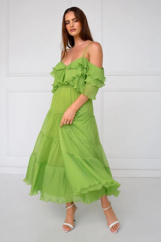 Talulah Cosmos Midi Dress - Mojito Lime