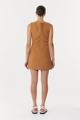 Third Form Enigma Mini Dress - Camel