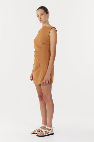 Third Form Enigma Mini Dress - Camel