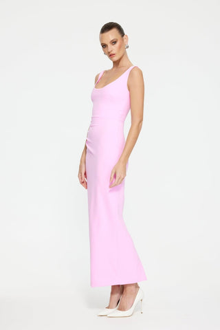 Effie Kats Gabel Midi Dress - Taffy Pink