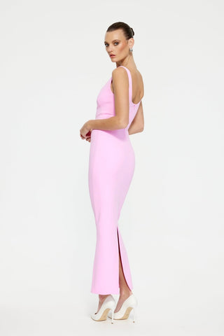 Effie Kats Gabel Midi Dress - Taffy Pink