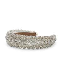 Morgan & Taylor Avah Headband - White & Silver