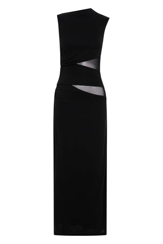 Third Form Interweave Drape Maxi Dress - Black