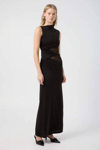 Third Form Interweave Drape Maxi Dress - Black